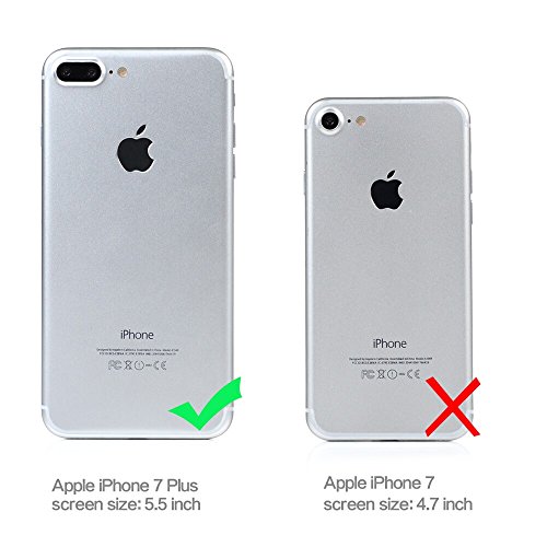 3x Funda iPhone 7 Plus, Carcasa Silicona Gel - Mavis's Diary Mate Case Ultra Delgado TPU Goma Flexible Cover Protectora para iPhone 7 Plus 5.5" - Rojo, Rosa claro, Verde menta