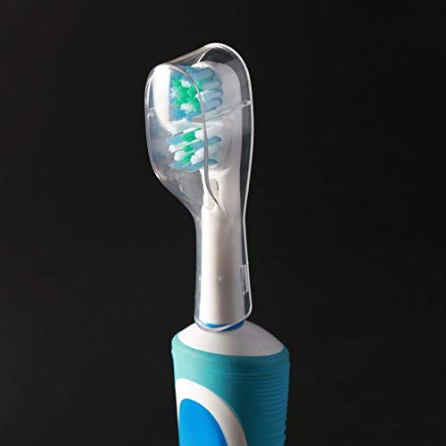 4 cabezales de repuesto para cepillo de dientes, funda protectora para viajes, senderismo, camping, soporte rectangular para cepillo antipolvo
