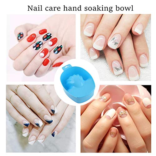 4 piezas de cuidado de las manos cuenco de uñas de arte de uñas Tazón de manicura Tazón de remojo Tazón de manicura para salón profesional o uso en el hogar