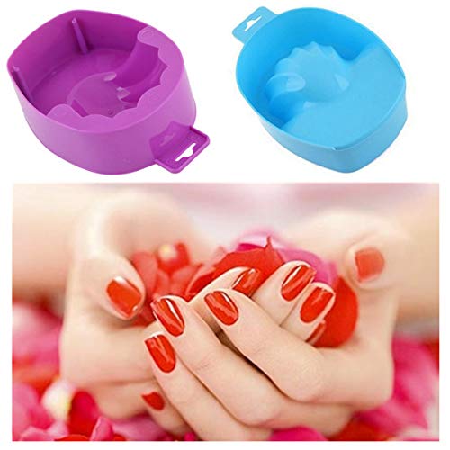 4 piezas de cuidado de las manos cuenco de uñas de arte de uñas Tazón de manicura Tazón de remojo Tazón de manicura para salón profesional o uso en el hogar