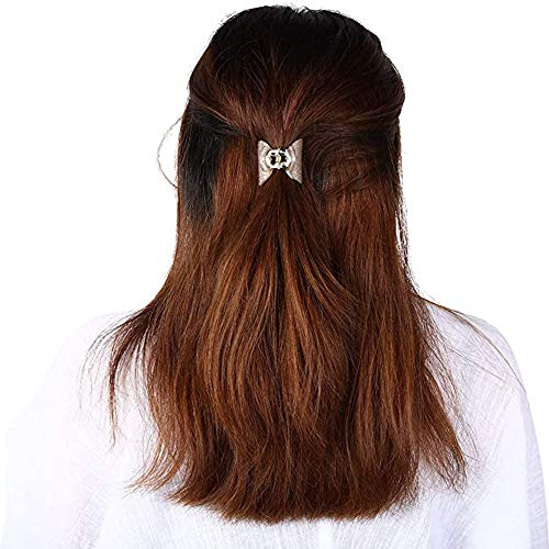 4 Piezas de Pinzas Para el Cabello Con Garras Acrílicas, Pinzas de Mariposa Con Pinzas Para el Cabello Pequeñas, Aptas Para Niñas Con Cabello Grueso (Negro, dorado, gris, rojo)