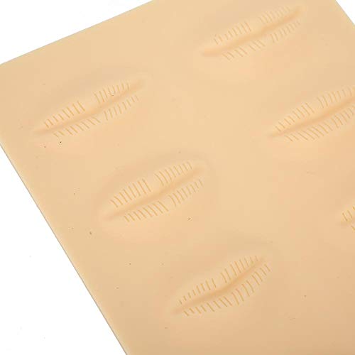 4 piezas de silicona para practicar el tatuaje de la piel, delineador de ojos, cejas, labio, tatuaje, microblading, herramienta de entrenamiento, piel suave, práctica de maquillaje, herramientas