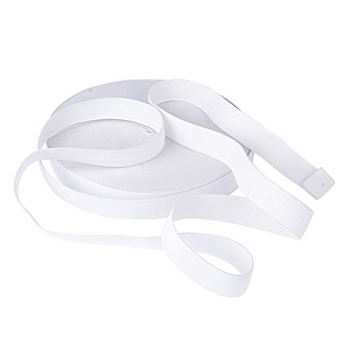 40metros Elástico Cinta Banda Goma Elástica Ancho 2cm Blanco Tejido de Costura Ropa Manualidades Artesanía DIY