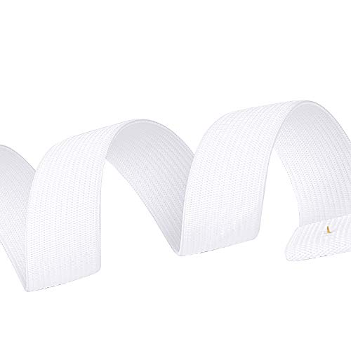 40metros Elástico Cinta Banda Goma Elástica Ancho 2cm Blanco Tejido de Costura Ropa Manualidades Artesanía DIY