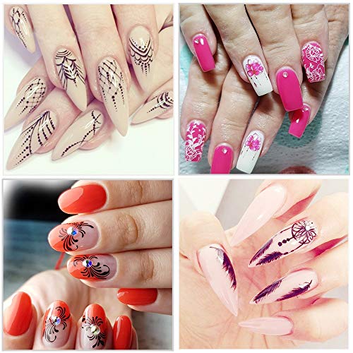 40pcs/1 Lots Mixed Designs Nail Art Water Transfer Sticker Jewelry Flower Decals Nails Watermark Tattoo Nail Tools TRSTZ608-658