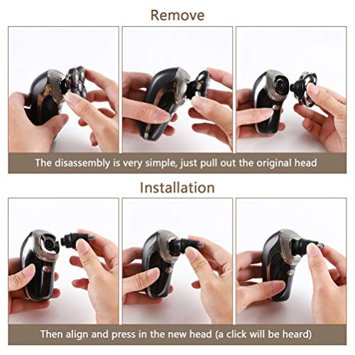 5 en 1 Afeitadora El¨¦ctrica, Cortapelos Hombre USB Impermeable Cinco cabezas Maquinilla de Afeitar hombre para Nariz O¨ªdo Barbero Facial de limpieza Rotary Calvo Afeitadora Corporal Masculina