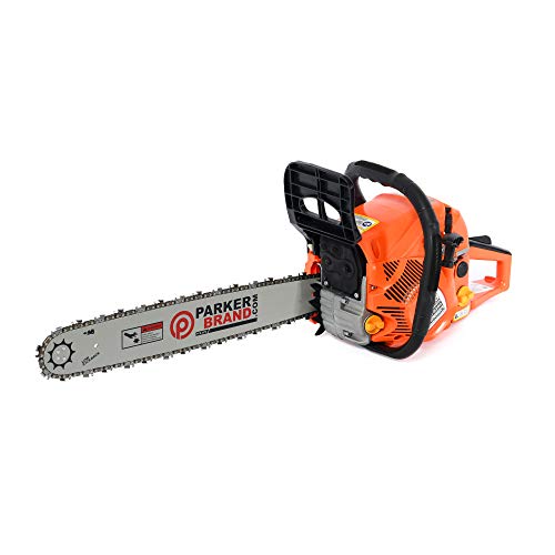 50CM/20" MOTOSIERRA A GASOLINA 62CC + 2 CADENAS + FUNDA PARA TRANSPORTE - FUNDA HOJA - KIT DE HERRAMIENTAS