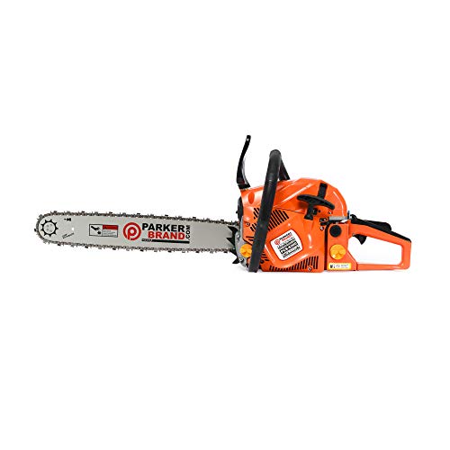 50CM/20" MOTOSIERRA A GASOLINA 62CC + 2 CADENAS + FUNDA PARA TRANSPORTE - FUNDA HOJA - KIT DE HERRAMIENTAS