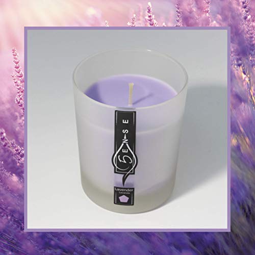 5ense Vela Aromatica en Vaso de Vidro Perfumada Lavanda Caja con 8 Unidades
