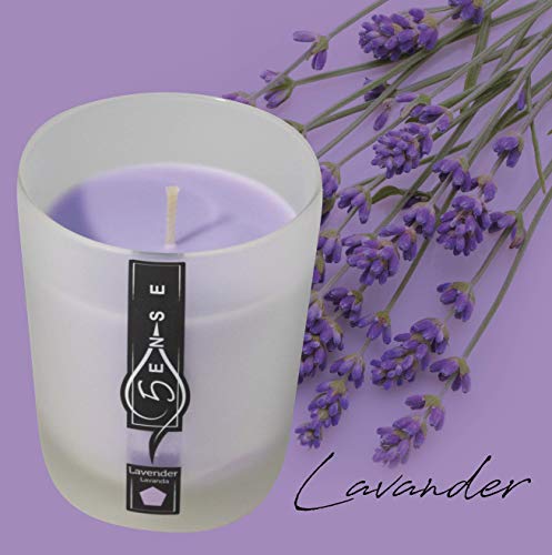 5ense Vela Aromatica en Vaso de Vidro Perfumada Lavanda Caja con 8 Unidades