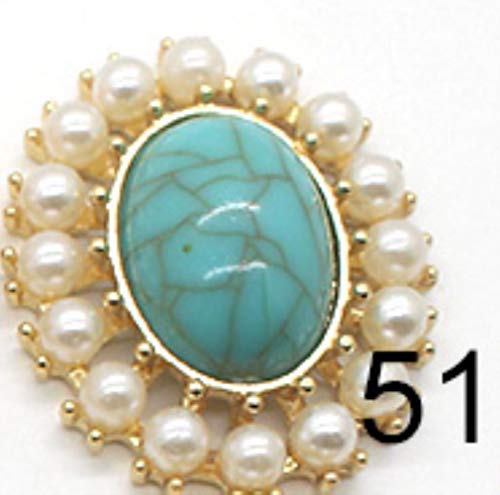 5pcs / lot 26 * 32mm Botones de costura de resina para ropa Diy Manualidades Accesorios Botón de perla plana para boda Decorativ, 51