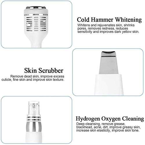 6 en 1 Agua Hidrógeno Oxígeno Máquina de belleza Hydro Clean dermoabrasión la piel facial del cuidado de Jet peladora de rejuvenecimiento de la piel pequeña ampolla de dispositivos