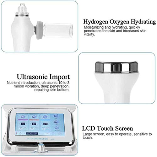 6 en 1 Agua Hidrógeno Oxígeno Máquina de belleza Hydro Clean dermoabrasión la piel facial del cuidado de Jet peladora de rejuvenecimiento de la piel pequeña ampolla de dispositivos