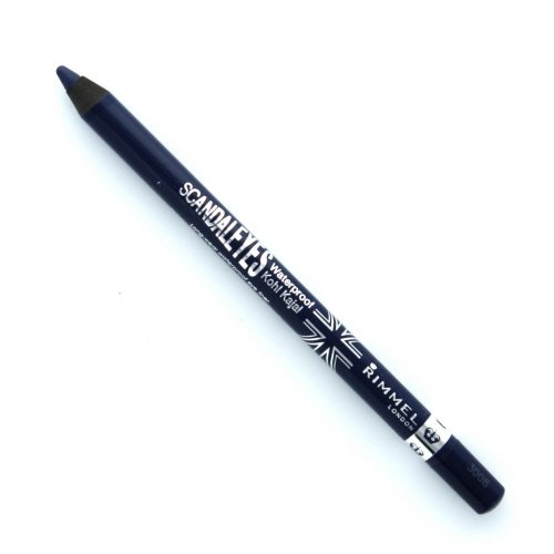 (6 Pack) RIMMEL LONDON ScandalEyes Waterproof Kohl Kajal Eye Liner - Deep Blue