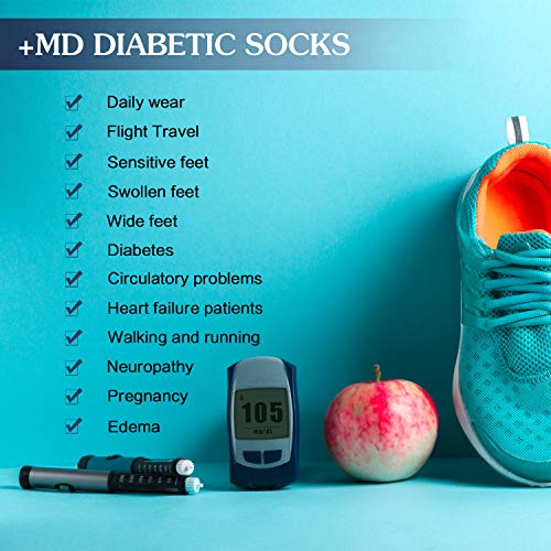 6 pares de no-vinculante de la humedad de la mujer micking cojín calcetines diabéticos de bambú Black9-11