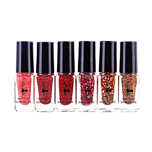 6 Piezas de Esmalte de uñas con Efecto de Espejo mágico, Cromo, Esmalte artístico para uñas