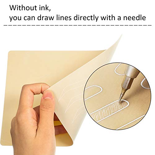 6 Piezas Hojas de Pieles de Tatuaje de Cejas Piel de Práctica de Microblading Piel de Práctica sin Tinta Necesaria de Doble Cara para Salón de Tatuaje Principiantes de Cejas (Balnco)