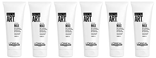 6 Ultra fuerte HaltLoreal Professionnel Tecni Art Fix Max Gel 200 ml