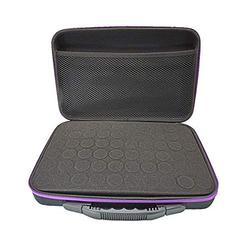 60 Caja De Aceite Esencial De Rejilla Caja De Transporte De Aceite Esencial Bolsa De Aceites Esenciales Duraderos a Prueba De Agua Caja De Organizador De Almacenamiento De Esmalte De Uñas