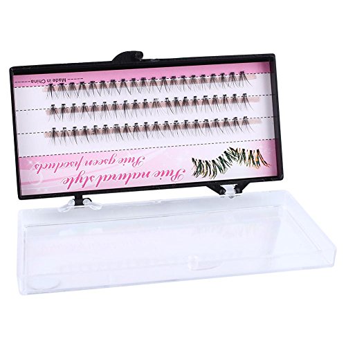 60 Piezas Pestañas Postizas Natural Pestañas Postizas Extensión Individuales 10 mm