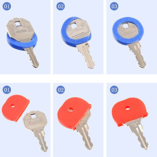 64 Piezas de Cubierta de Llave Tapa de Identificación de Llave Etiqueta de Anillo Tapa de Llave de Goma, Colores Variados