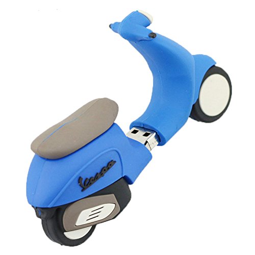 64GB La Motocicleta Azul Modelo USB Flash Drive Pen Drive USB Flash Drive U Disco