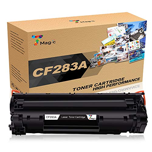 7 Magic CF283A 83A Cartuchos de tóner compatibles para HP 83A CF283A Uso para HP Laserjet Pro M125a M125nw M126a M126nw M127fn M127fw M128fn M128fw M201dw M201n M202dw M202n M225dn M225dw (1 Negro)