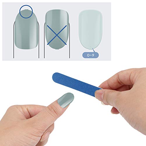 72 piezas de uñas postizas fijadas, cubierta de Segbeauty completa manicura uñas falsas puntas multicolor de uñas artificiales kit de bricolaje con 6 piezas de limas para uñas (NO pegamento)