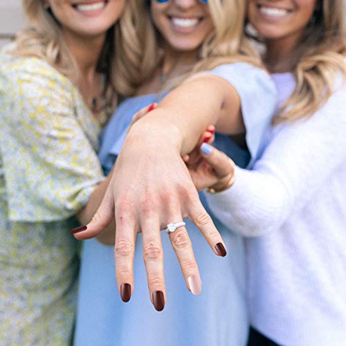 72 piezas de uñas postizas fijadas, cubierta de Segbeauty completa manicura uñas falsas puntas multicolor de uñas artificiales kit de bricolaje con 6 piezas de limas para uñas (NO pegamento)