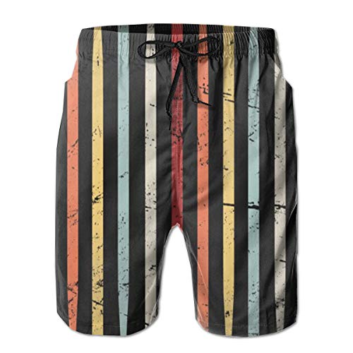 90ioup Retro Drum Sticks - Pantalones cortos de natación para hombre Blanco blanco XXL