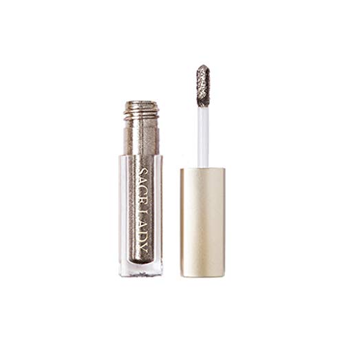 99AMZ Brillante Impermeable Sombra de ojos Durable Mate Sombra de ojos en crema Altamente pigmentados Glitter Plata Dorado Roja Liquido Pluma de sombra de ojos 8 colores Paleta de sombra de ojos (D)