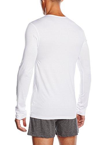 ABANDERADO - Camiseta Termaltech De Manga Larga Y Cuello Redondo, color blanco, talla 64/3xl
