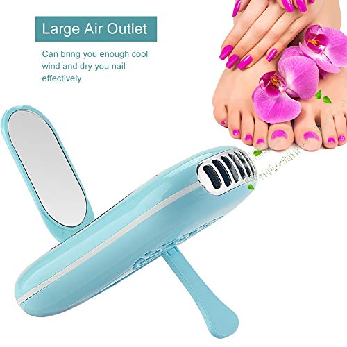 Abanico de pestañas, secador de pestañas, salón de belleza duradero multifunción para maquilladoras caseras para niñas(sky blue)