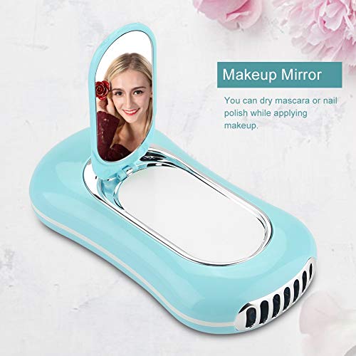 Abanico de pestañas, secador de pestañas, salón de belleza duradero multifunción para maquilladoras caseras para niñas(sky blue)