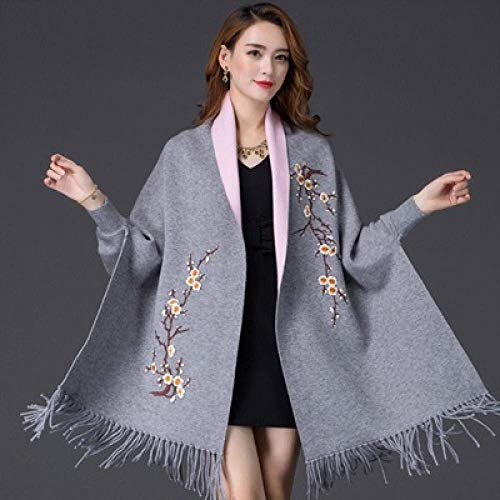 Abrigo o bufanda liviana para la noche,bufanda con bordado de flores de manto de bufanda,bufanda de manga larga para mujer con chal @ blanco leche + polvo,regalos de novia para novias de graduación