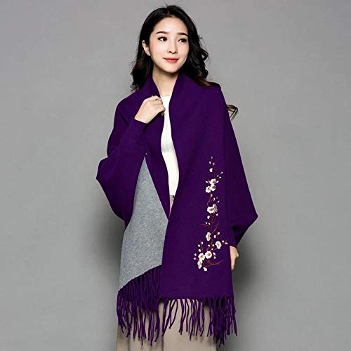 Abrigo o bufanda liviana para la noche,bufanda con bordado de flores de manto de bufanda,bufanda de manga larga para mujer con chal @ blanco leche + polvo,regalos de novia para novias de graduación