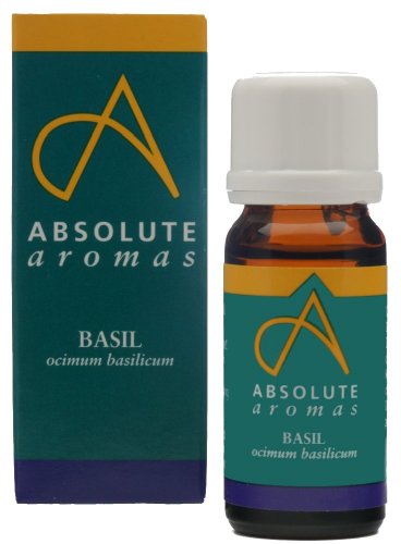 Absolute Aromas Albahaca, Linalol Tipo 10 ml (ocimum basilicum) Aceite esencial - 100% puro, natural, sin diluir, vegano y sin crueldad - Para uso en difusores y mezclas de aromaterapia, T139/10 ml
