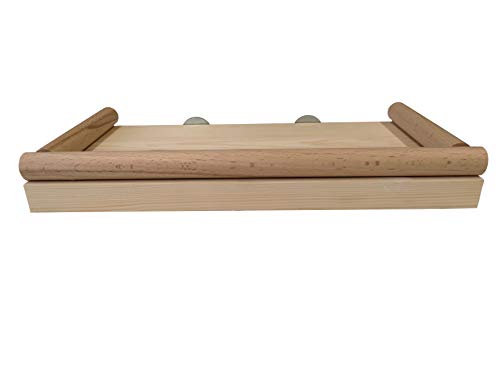 Accesorio de jaula de plataforma de perca de plataforma de pájaro. Haya taco madera perimetral! ¡Para cacatúas, periquitos, pinzones, canarios! ¡Fuerte, construido para durar! Excelente regalo!