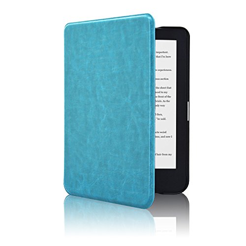 ACcolor Kobo Clara - Funda de Piel para Kobo Clara HD (2018, función de Encendido/Apagado automático)