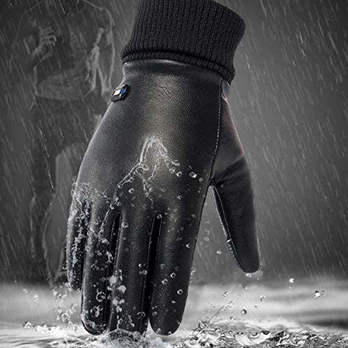 ACEACE Guantes de Moto Invierno más cálido Espesar Moto Vespa Muffs Impermeable a Prueba de Viento for Hombres Mujeres Motociclismo (Color : Two Fingers, Size : M)