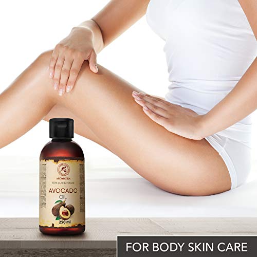 Aceite de Aguacate 250ml - Persea Gratissima Oil - Sudáfrica - 100% Puro y Natural - Mejores Beneficios para Piel - Cabello - Cuerpo - Cuidado Facial - Masaje