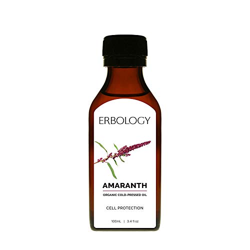 Aceite de Amaranto Bio 100ml - Prensado en Frío - Rico en Escualeno, Vitamina E y Omega 6 - Regeneración Corporal