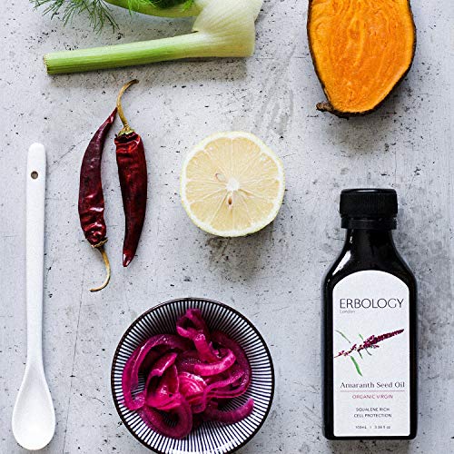 Aceite de Amaranto Bio 100ml - Prensado en Frío - Rico en Escualeno, Vitamina E y Omega 6 - Regeneración Corporal