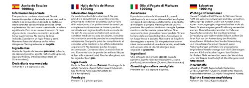 Aceite de Bacalao 1000 mg - ¡Bote para 6 meses! - 180 Cápsulas - SimplySupplements