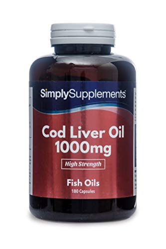 Aceite de Bacalao 1000 mg - ¡Bote para 6 meses! - 180 Cápsulas - SimplySupplements