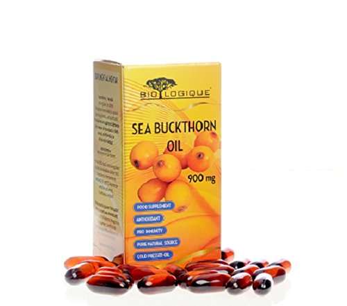 ACEITE DE ESPINO AMARILLO 900mg, antioxidante y activador inmunoestimulante, 100% Puro, PRENSADO EN FRÍO, 40 Capsulas, una maravilla de la naturaleza