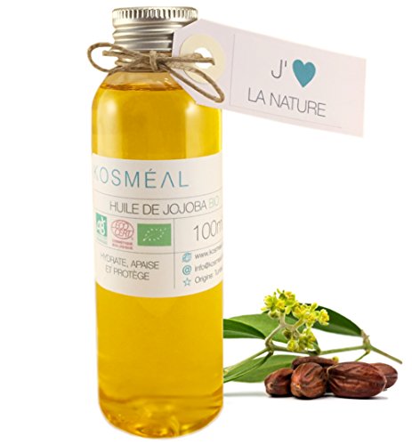 Aceite De Jojoba Ecologico 100 ml - 100% Puro Y Natural - BIO Aceite Prensado En Frío