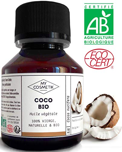 Aceite vegetal de Coco orgánico - MyCosmetik - 50 ml