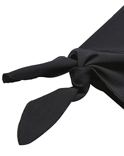 ACHIOOWA Mujer Camiseta Manga Larga Sexy Hombros Descubiertos Otoño Blusa Elegante Casual Top Shirt 814413-Negro XXL