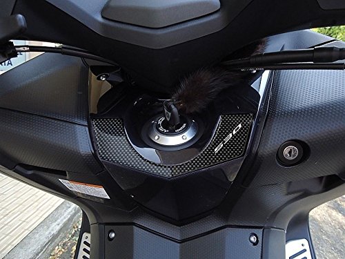 Adhesivo 3D Protección Llave Ignición Tmax 530 per Scooter Yamaha T MAX 2012-2016 - Carbono Blanco
